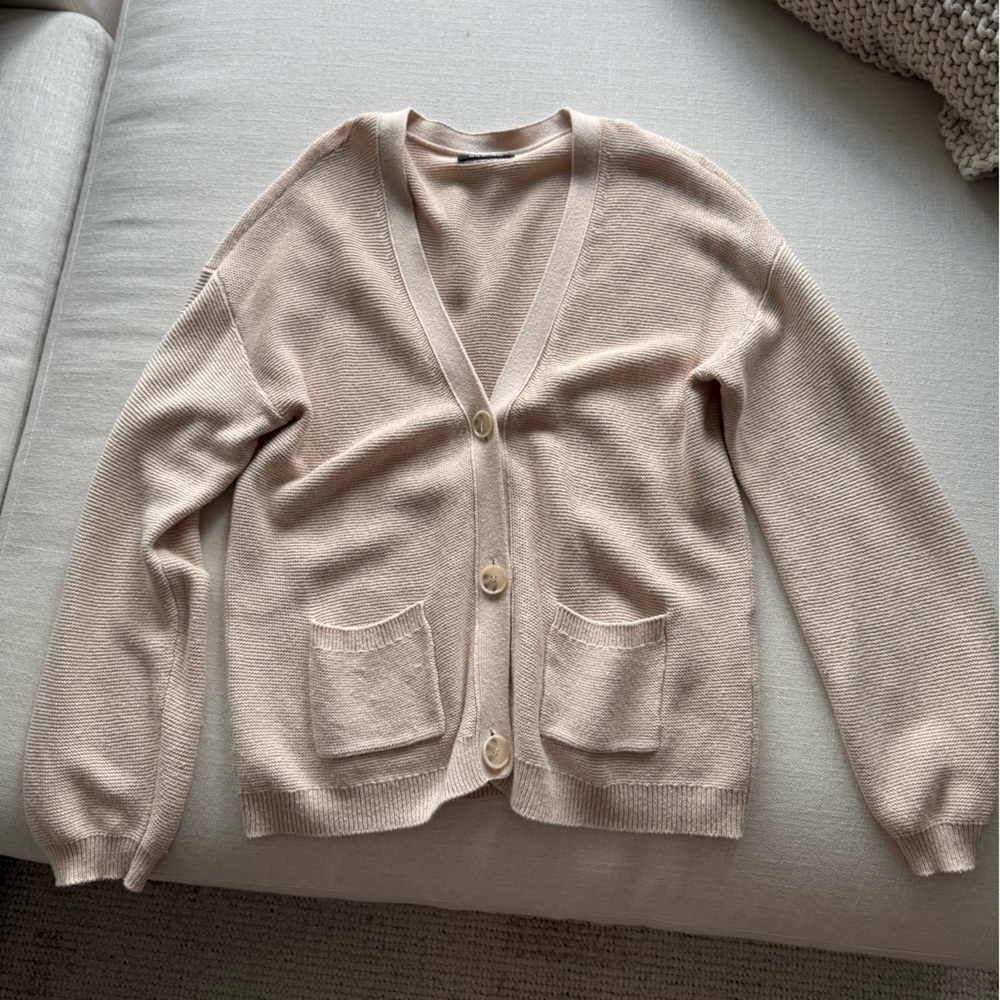 naadam beige cardigan